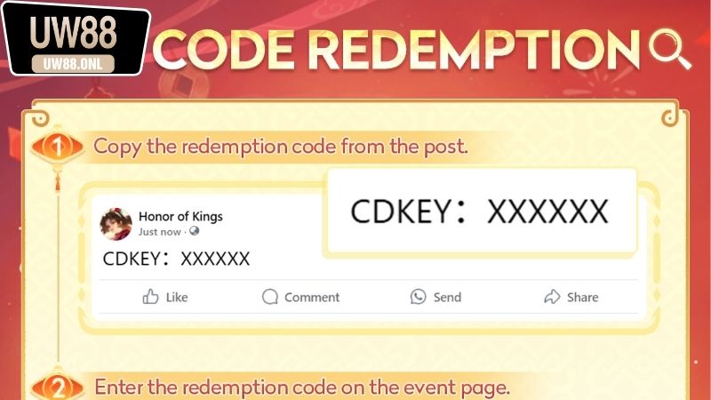 Cách nhận và sử dụng code khuyến mãi UW88